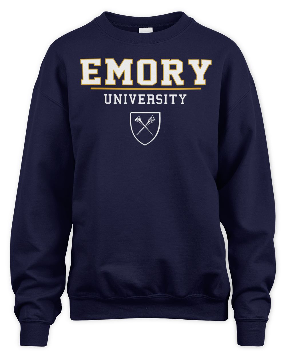Emory merch emory university champion navy powerblend crew